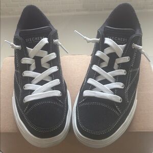 Skechers Arch Fit Washable Canvas Slip-On Arcade Black. $40